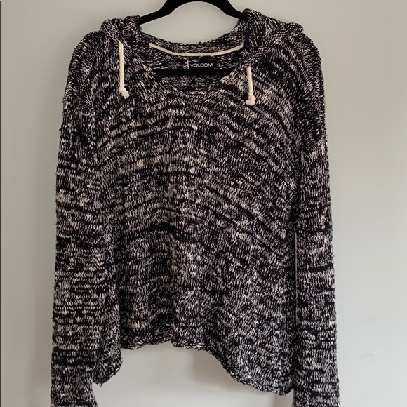 Volcom beach knit sweater with hood - Picture 3 of 7